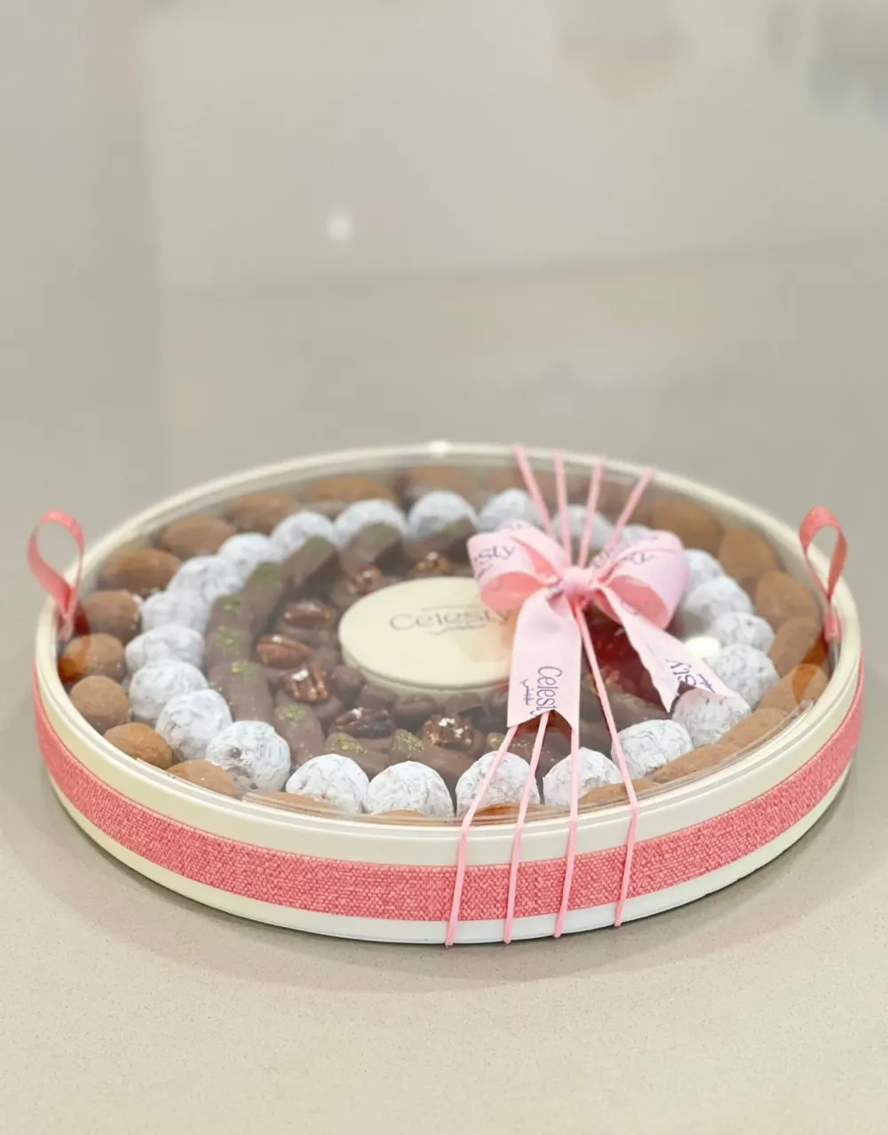 Big Bu round open box Color-pink