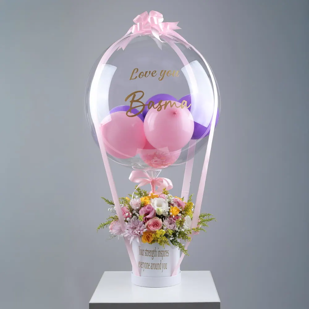 Customized balloon flower box 7271