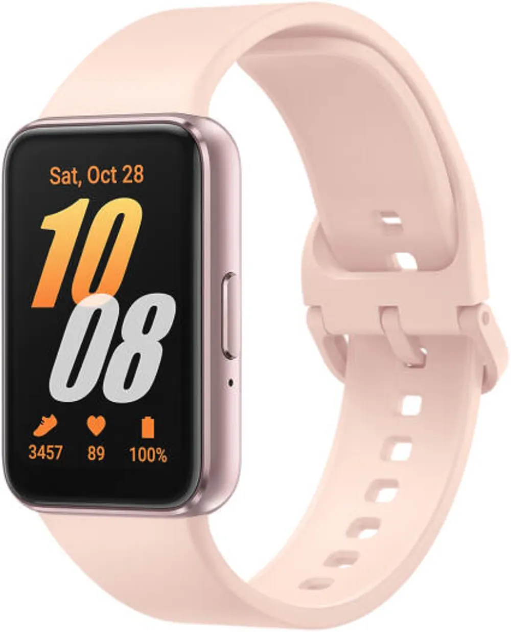 Samsung Galaxy Fit3 Light & Sleek Fitness Band, 40mm AMOLED Display Main Display, 13 Days Battery Life, 100+ Exercises & Sleep Tracking, Notifications & Media Controls, Pink Gold | SM-R390NIDAMEA