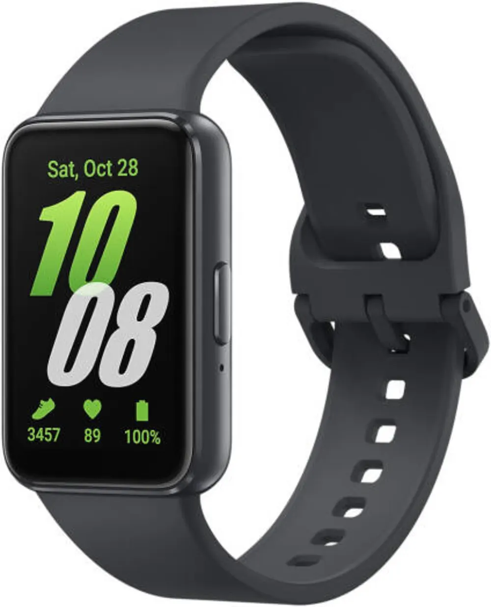 Samsung Galaxy Fit3 Light and Sleek Fitness Band, 40mm AMOLED Display Main Display, 13 Days Battery Life, 100+ Exercises & Sleep Tracking, Instant Notifications & Media Controls, Gray | SM-R390NIDAMEA