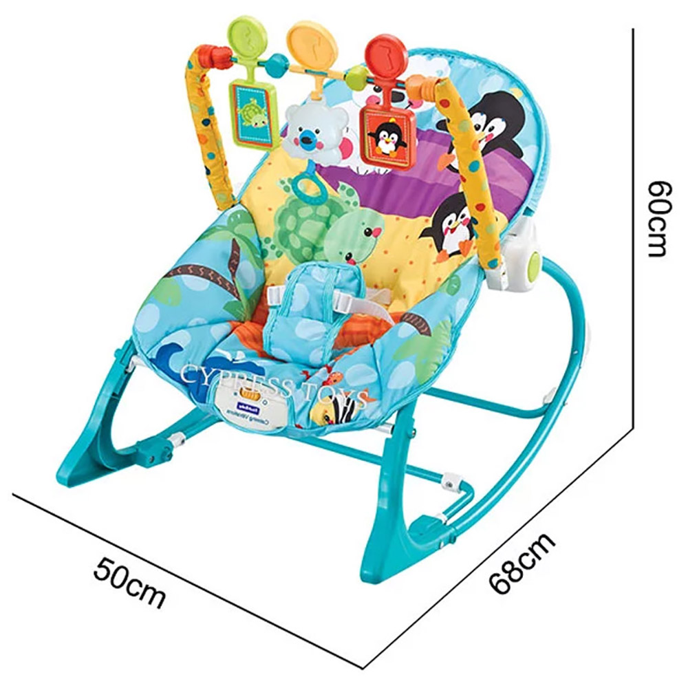 Fitch Baby Rocker & Bouncing Chair Portable W/ Vibration and Music for 0+ Months view 7
