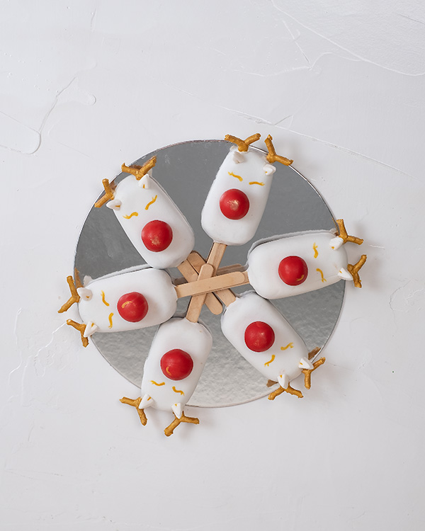 Red velvet Reindeer Cakesicles view 4