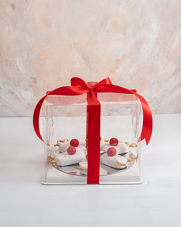 Red velvet Reindeer Cakesicles view 6