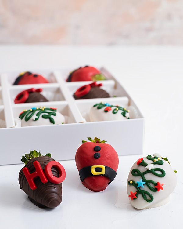 HO HO HO Chocolate Covered Strawberries view 5