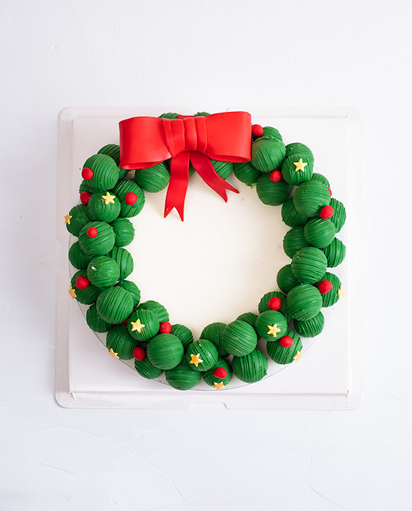 Truffles and Cake pops Wreath view 1