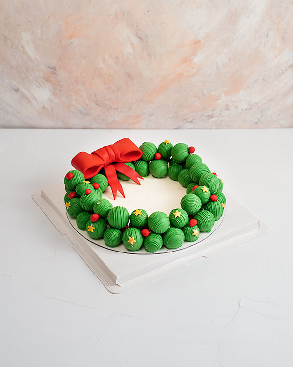 Truffles and Cake pops Wreath view 4
