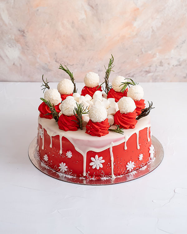1kg Christmas Cake view 4