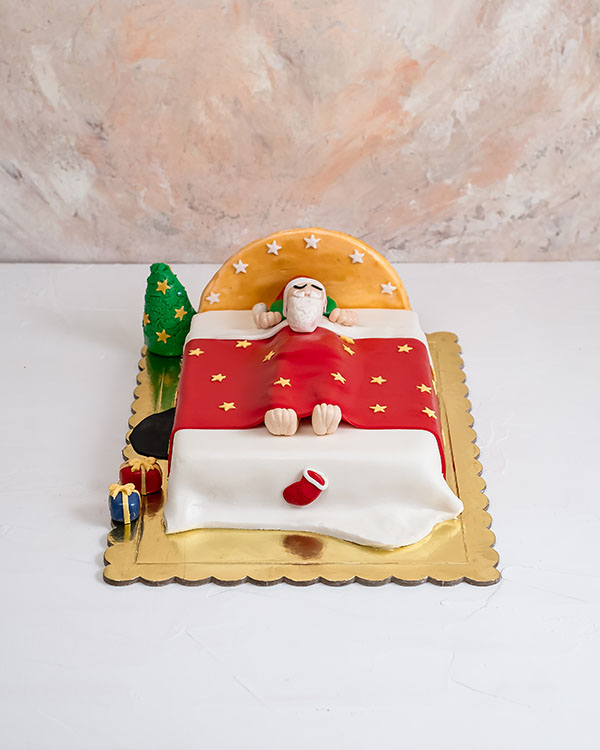 Sleeping Santa Cake byNJD view 1