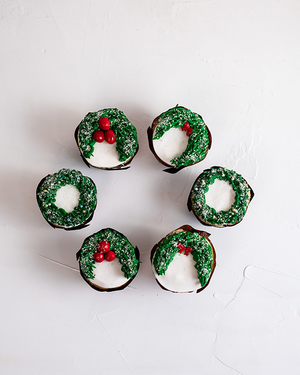 Wreath Cupcakes view 4