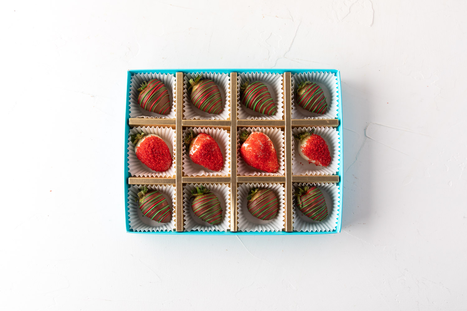 Christmas Theme Strawberries view 1