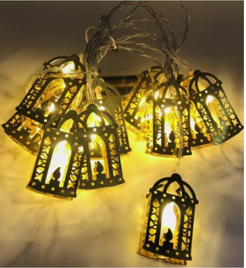 Ramadan & Eid Mubarak LED Lantern view 1