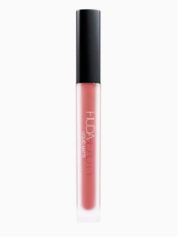 Huda Beauty Liquid Matte Lipstick Icon-A Classy (Peachy Pink) view 1