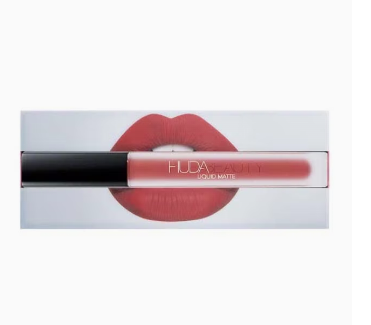 Huda Beauty Liquid Matte Lipstick Icon-A Classy (Peachy Pink) view 4