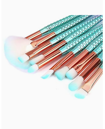 CYTHERIA 11-Piece Mermaid shape Makeup Brushes 700 G Multicolour view 4