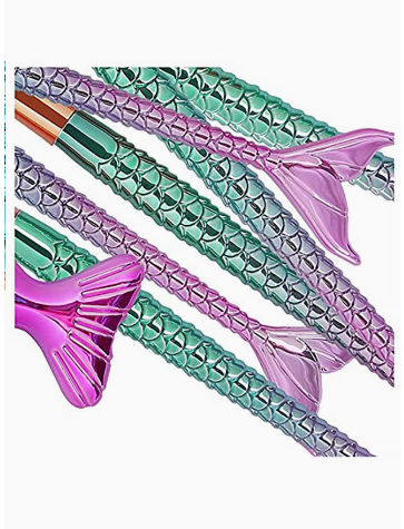 CYTHERIA 11-Piece Mermaid shape Makeup Brushes 700 G Multicolour view 5
