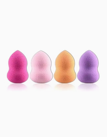 CYTHERIA 4-Piece Makeup Foundation Puff Sponge Set Pink/Yellow/Purple view 4