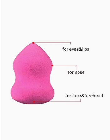 CYTHERIA 4-Piece Makeup Foundation Puff Sponge Set Pink/Yellow/Purple view 5