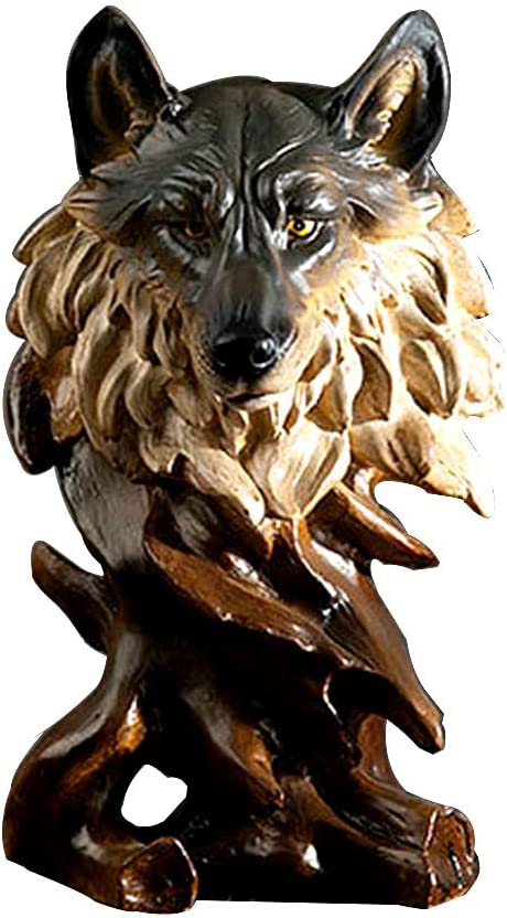 Eagle Lion Tiger Wolf Resin Statue Decoration view 4