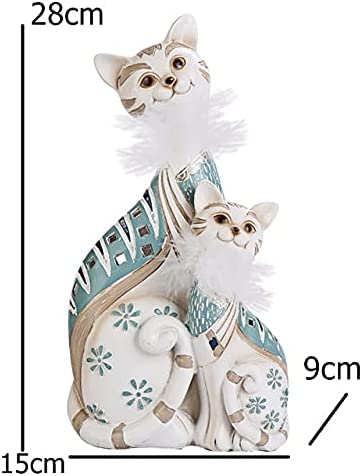 Miniature example of mother and baby from resin mother and baby kitty view 1