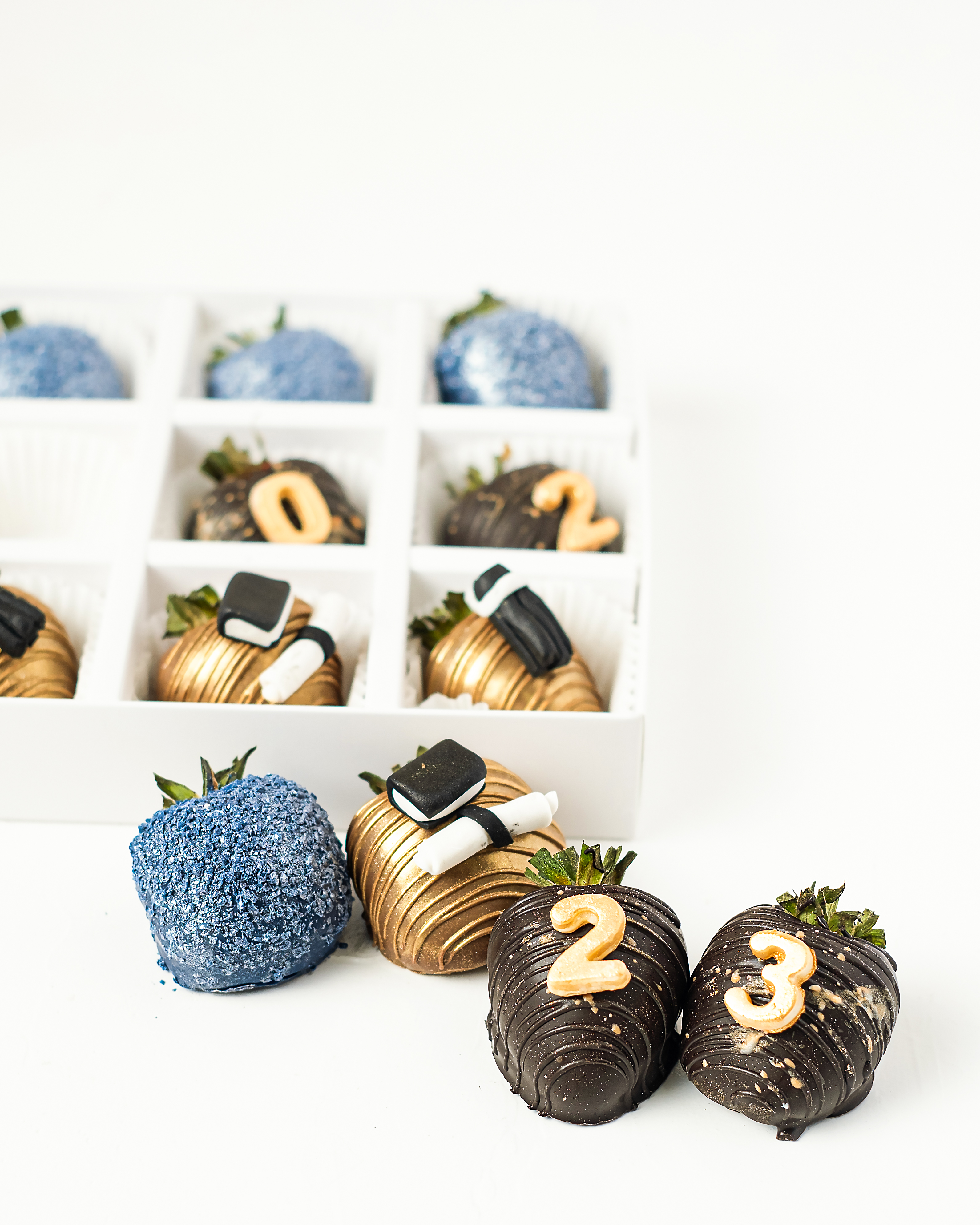 Grad 2023 Chocolate Covered Strawberries by NJD view 4