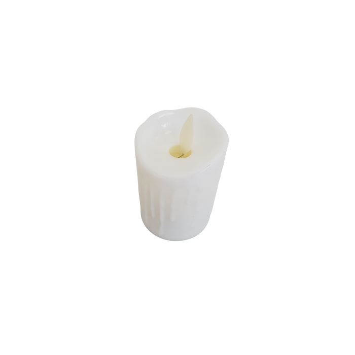 White color candle view 1