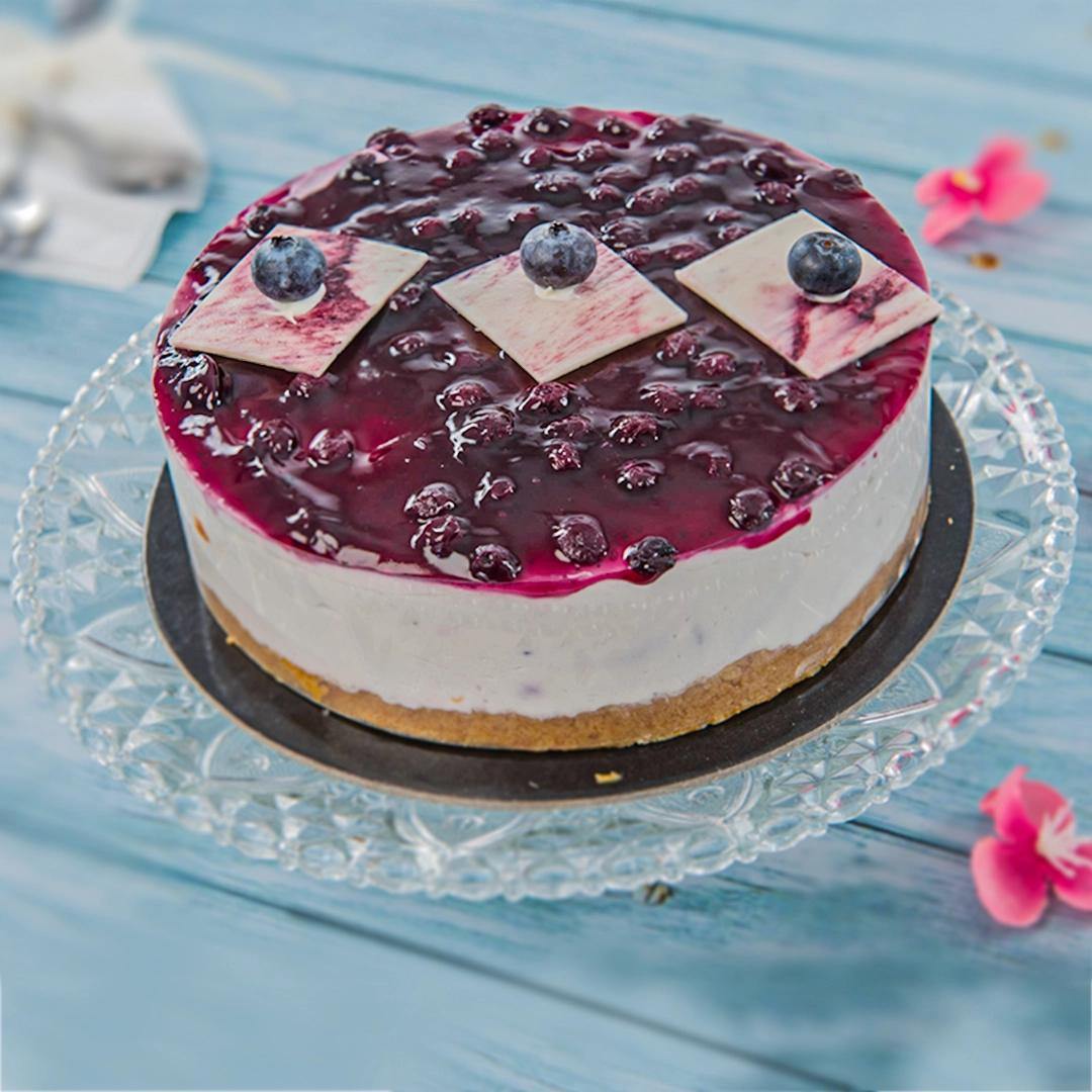 Raspberry cheesecake view 1
