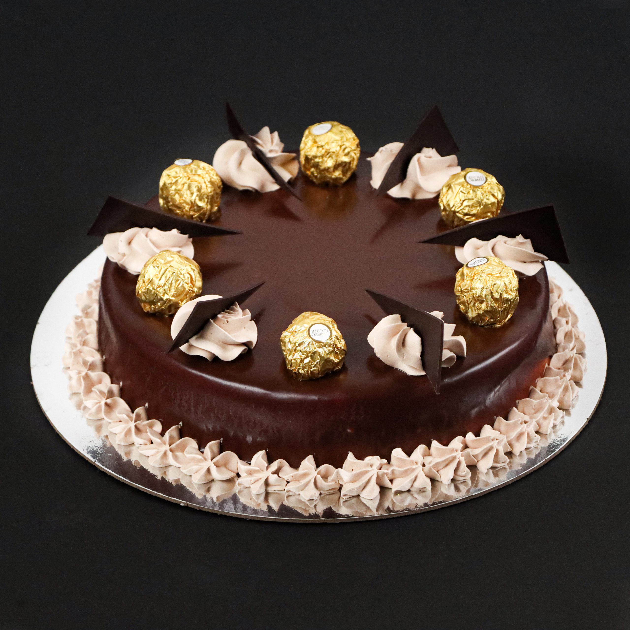 Ferrero Rocher chocolate cake view 1
