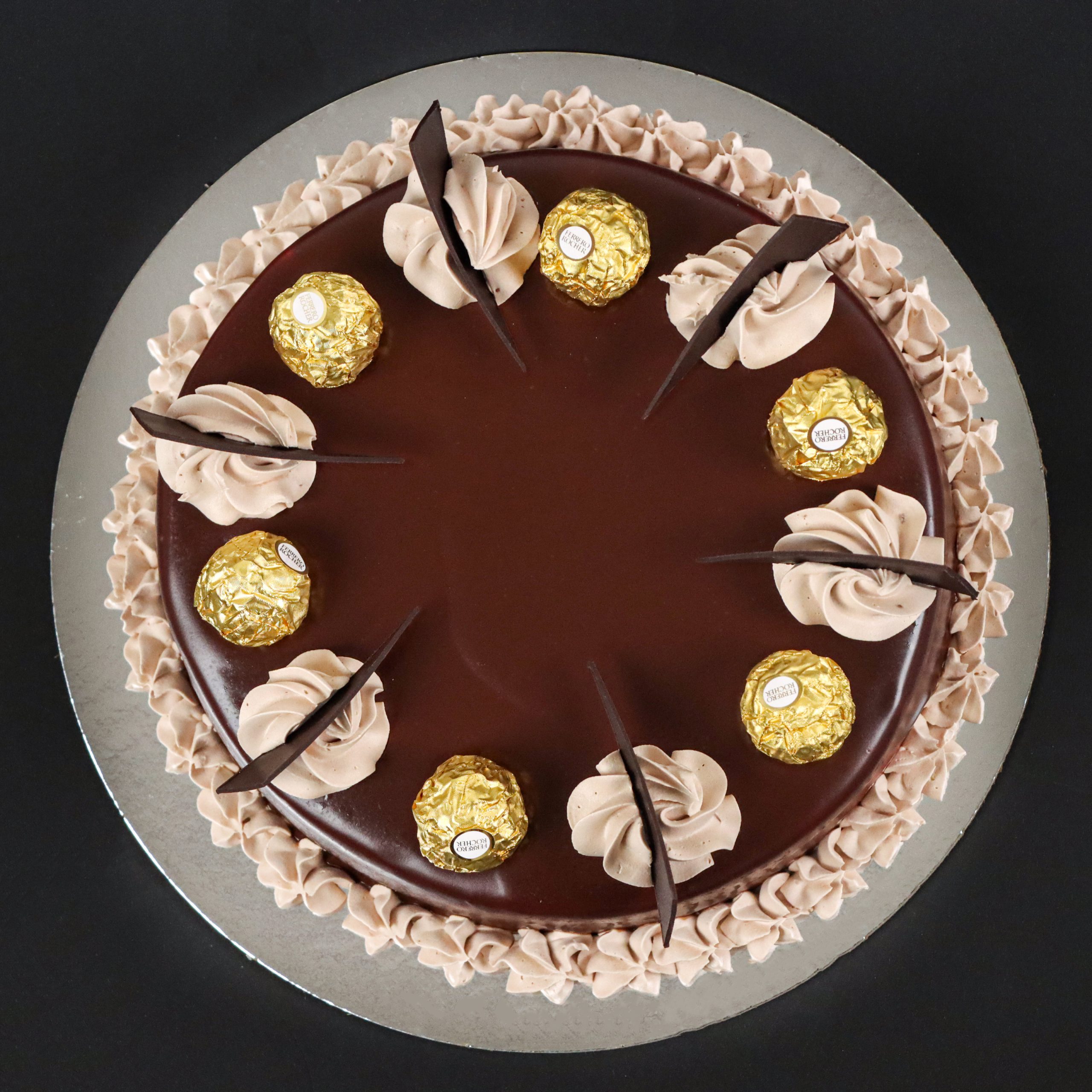 Ferrero Rocher chocolate cake view 5