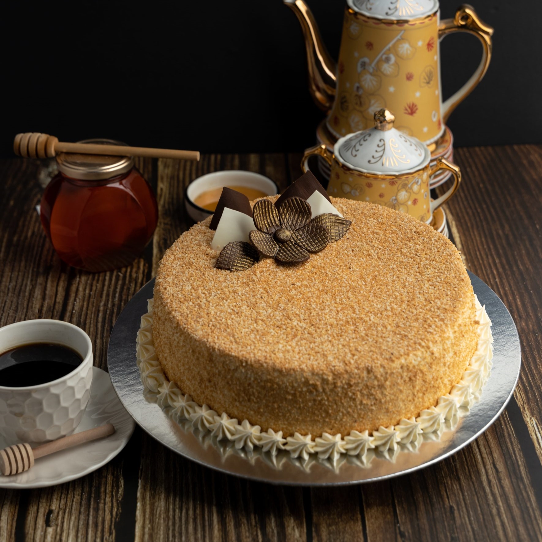 Sweet honey cake view 4