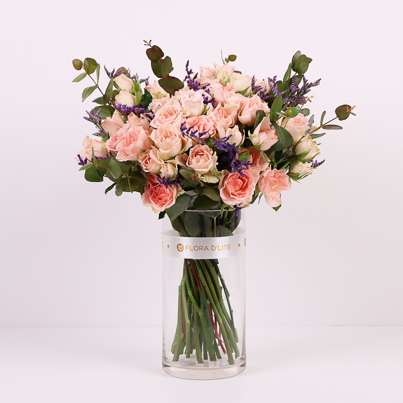 Blush lilac vase view 1