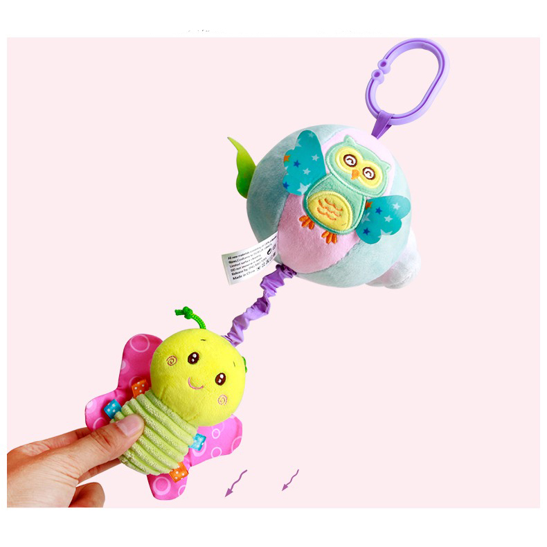 Little Angel Baby Rattle Soft Toy Fish Clip-On Plush Stuffed Hanging Toy37 view 5