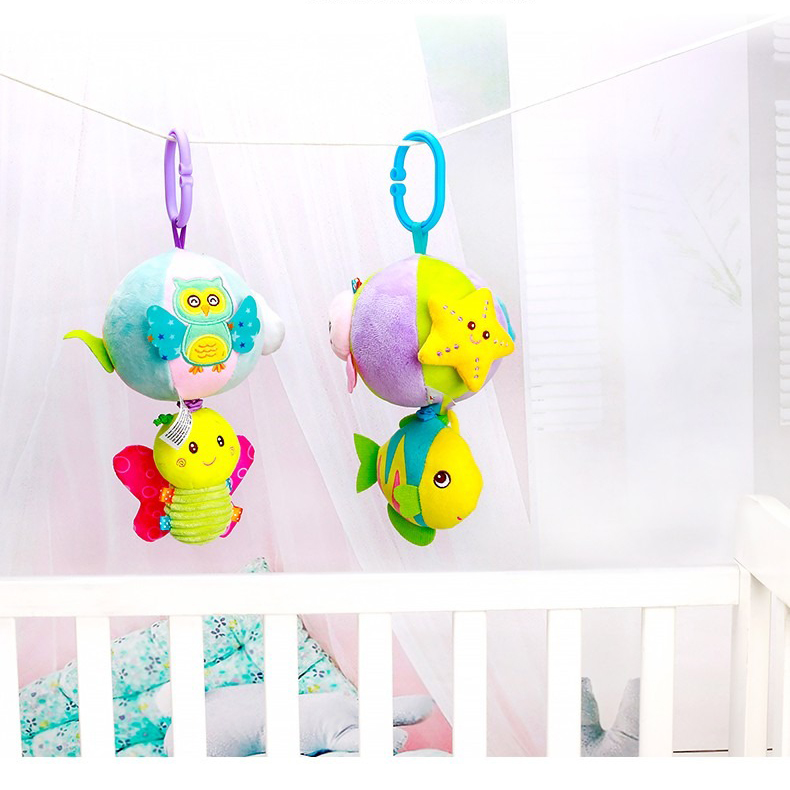 Little Angel Baby Rattle Soft Toy Fish Clip-On Plush Stuffed Hanging Toy37 view 7