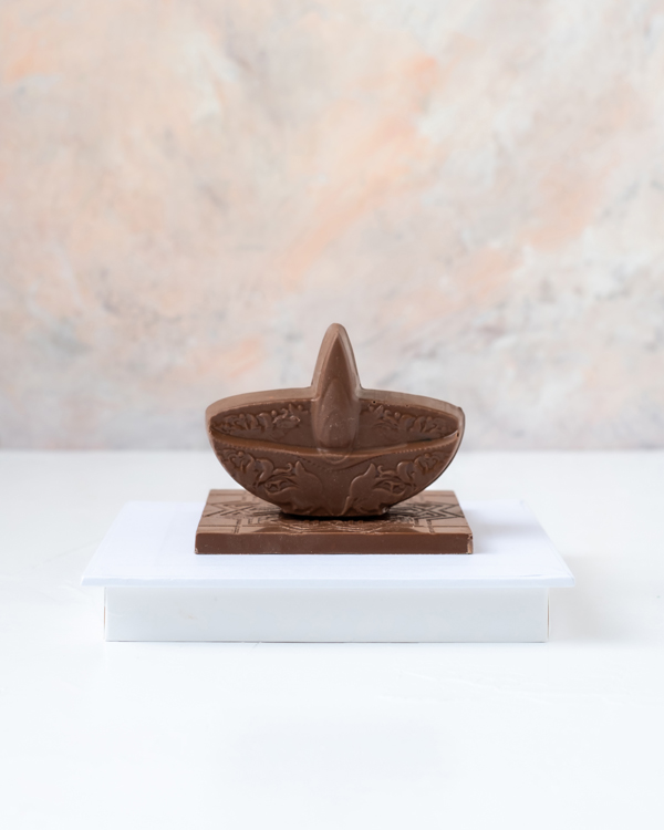 Chocolate Edible Diya by NJD view 1