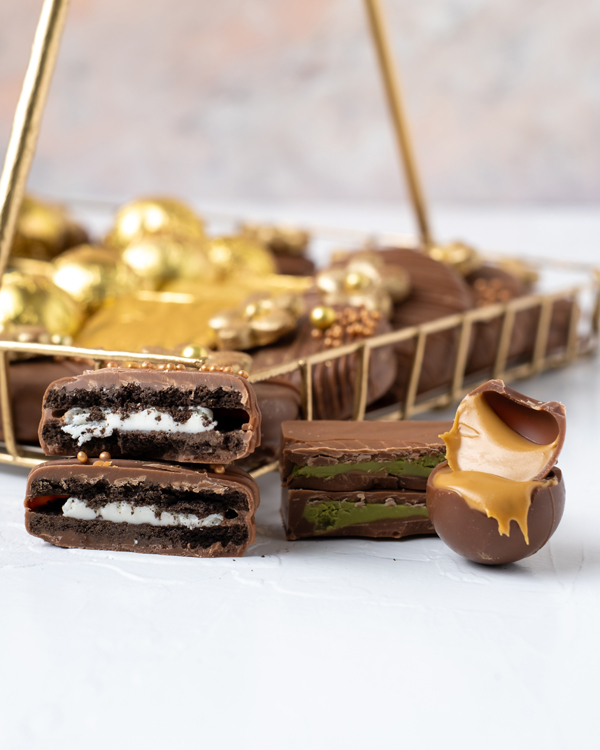 Truffles Oreos and Naps Golden and Brown Hamper view 5