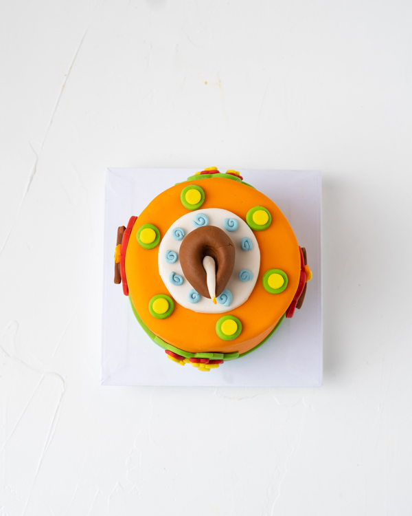 Ethnic Diwali Mini Cake view 4