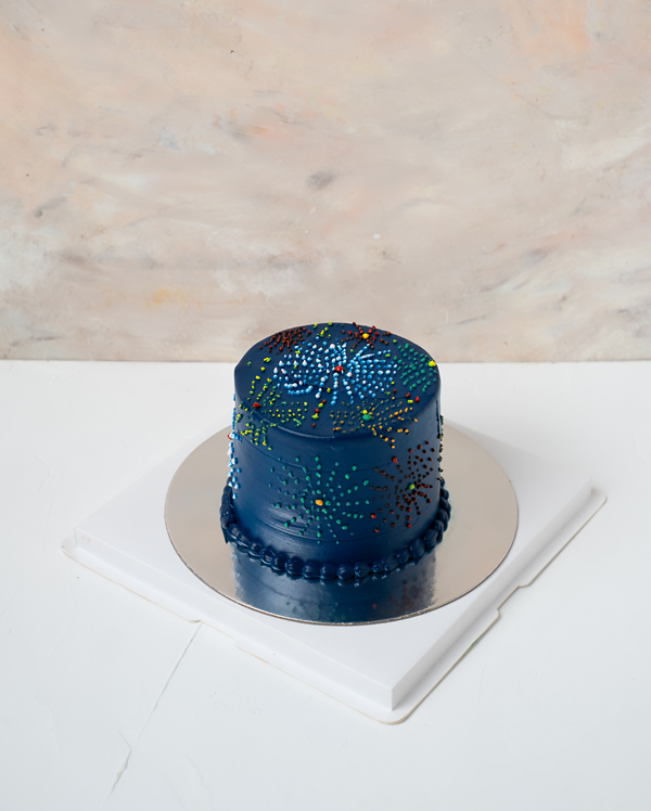 Diwali Night Sky Mini Cake view 1