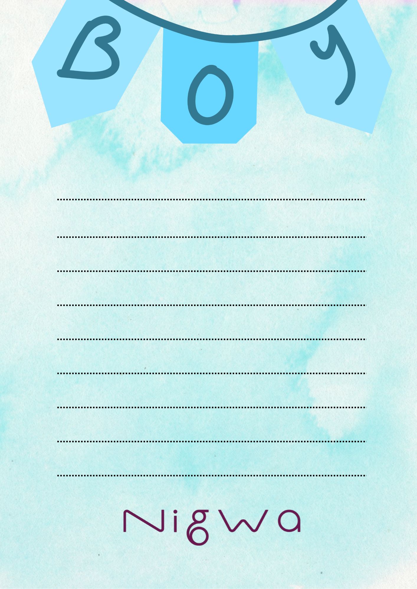 New Born Card4 view 6