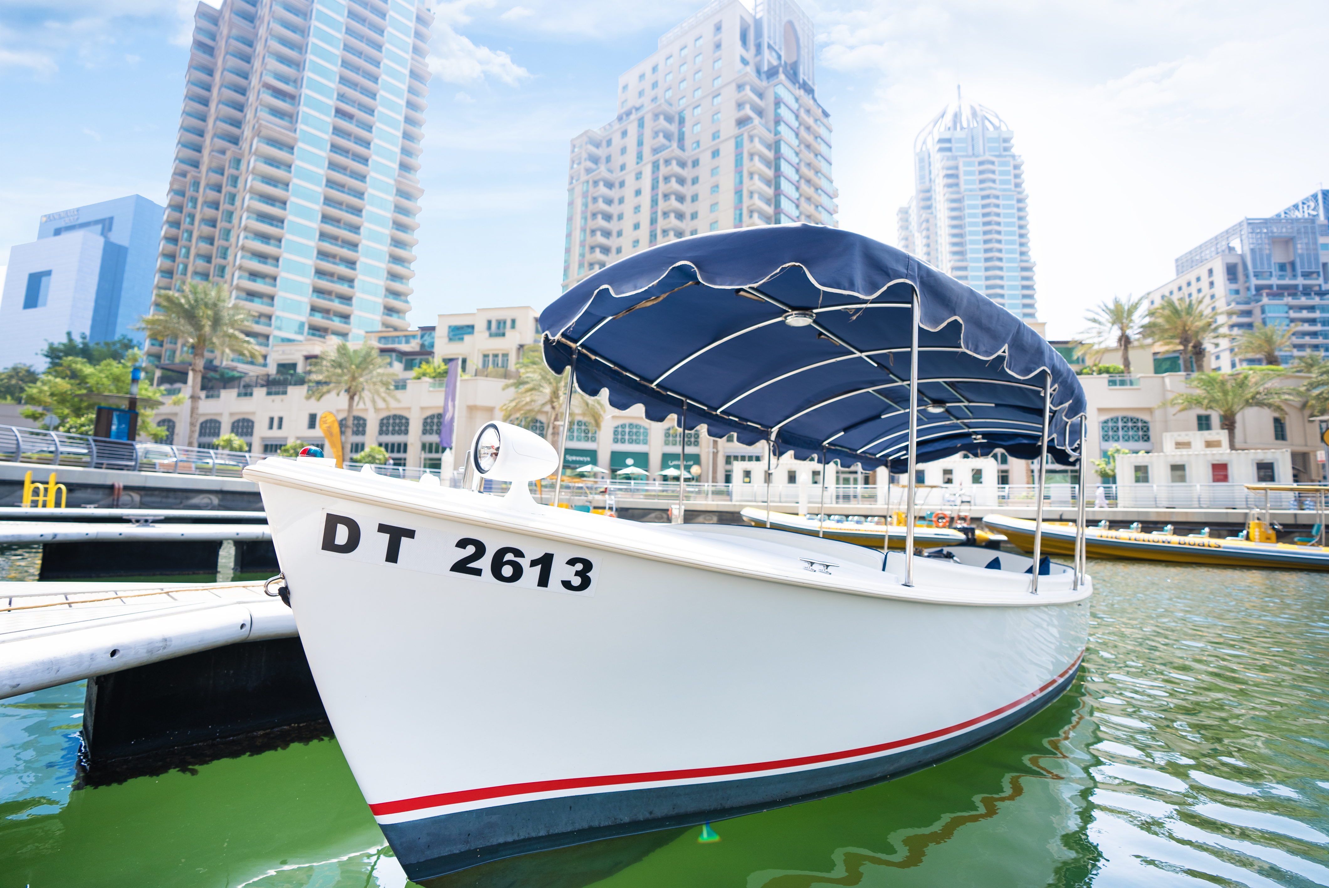 White duffy boats view 5