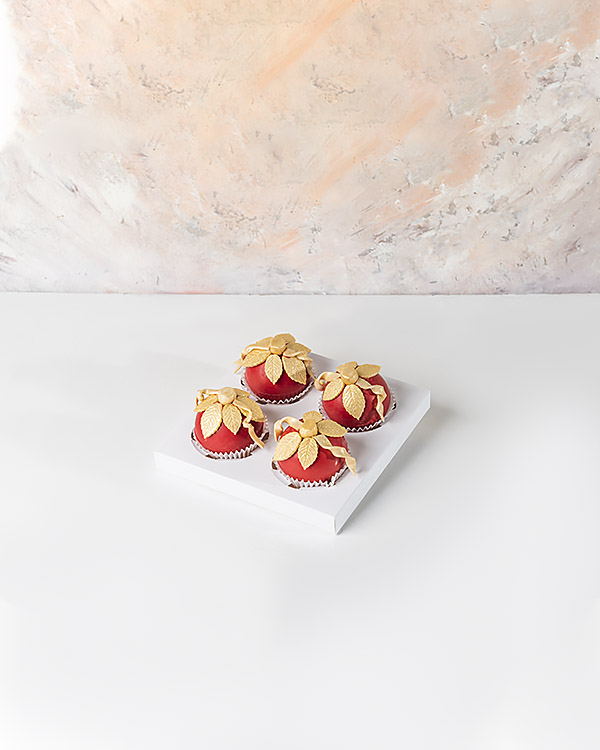 Red And Golden Chocolate Baubles  by NJD view 1