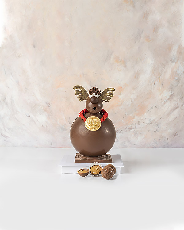 3D Belgian Milk Chocolate Reindeer by NJD view 1