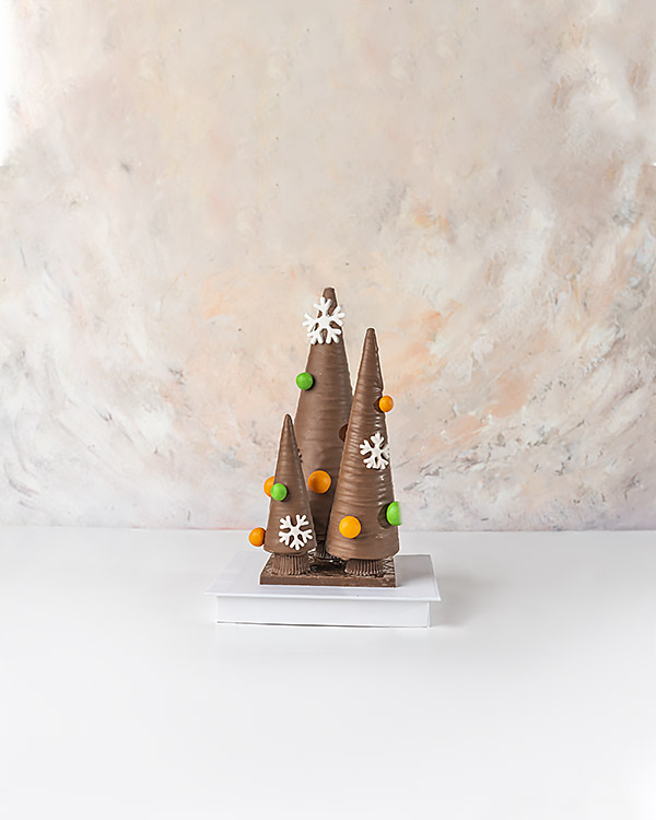 Pure Belgian Chocolate Christmas Tree by NJD view 1