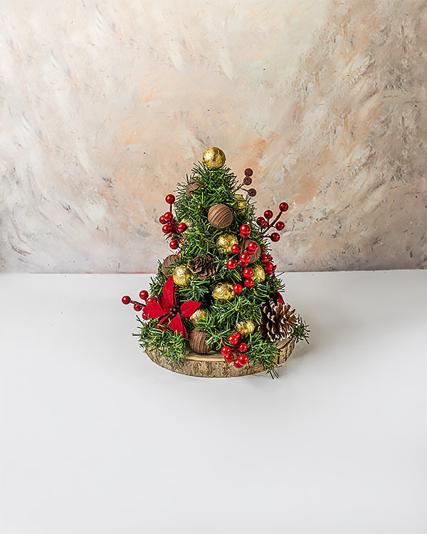 Christmas Tree with Edible Ornaments view 4