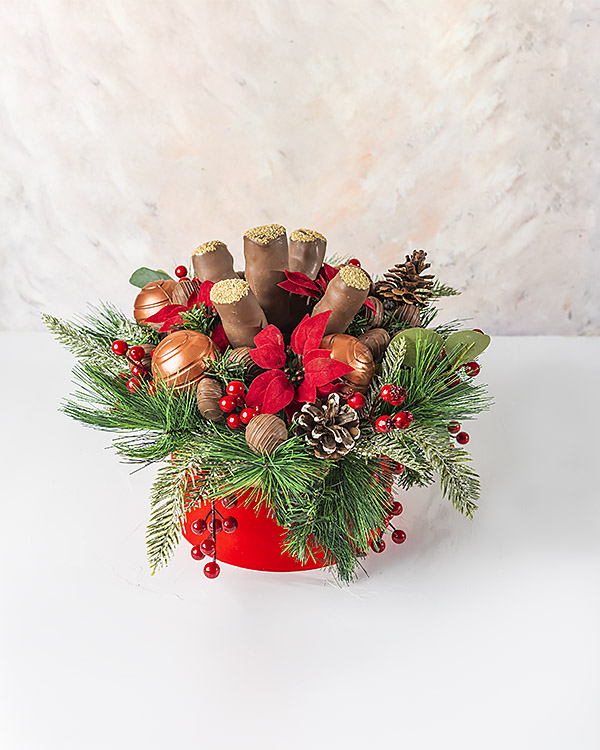 Christmas Hamper Arrangement With Mallows by NJD view 1