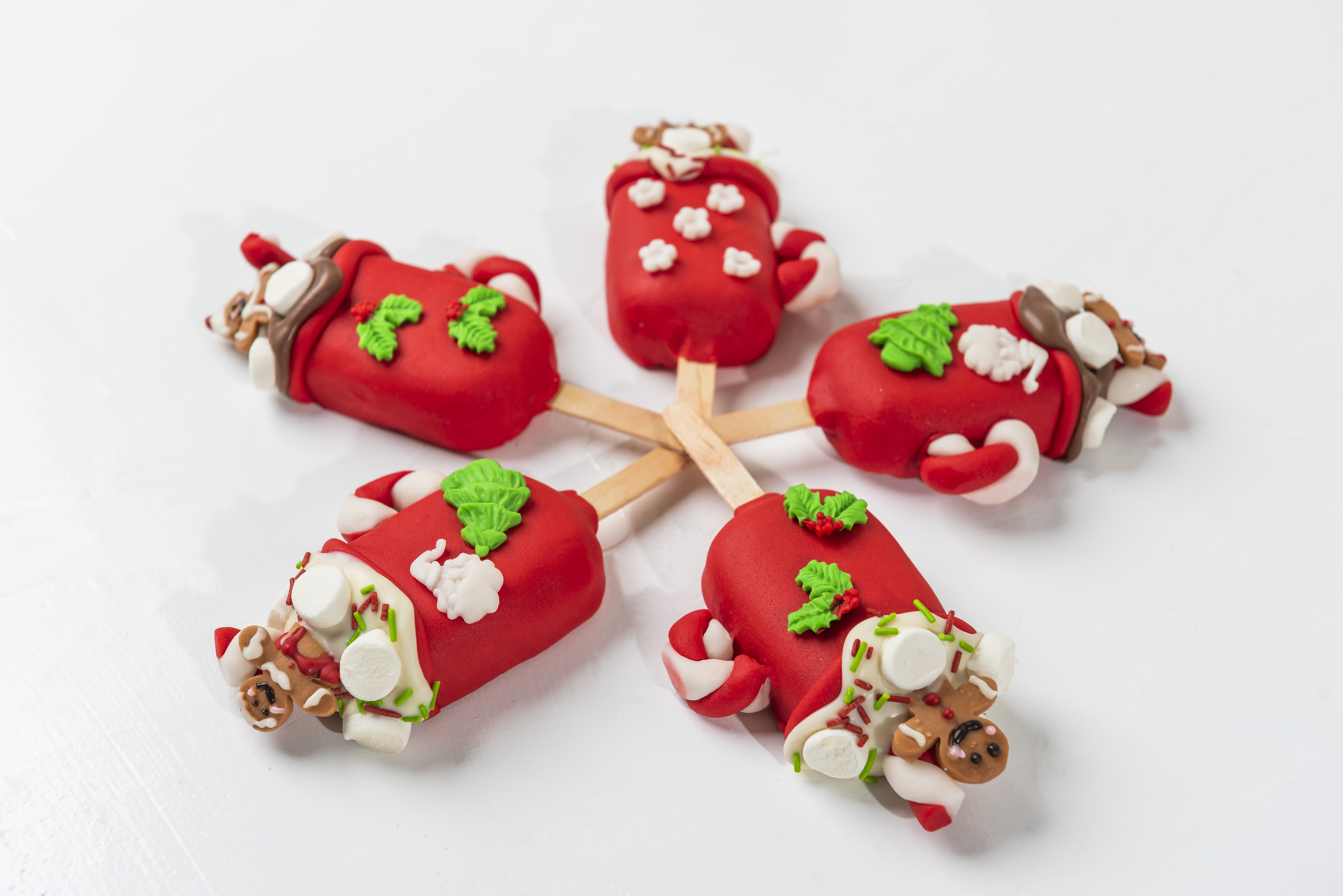 Gingerbread Man Theme Cakesicles by NJD view 4
