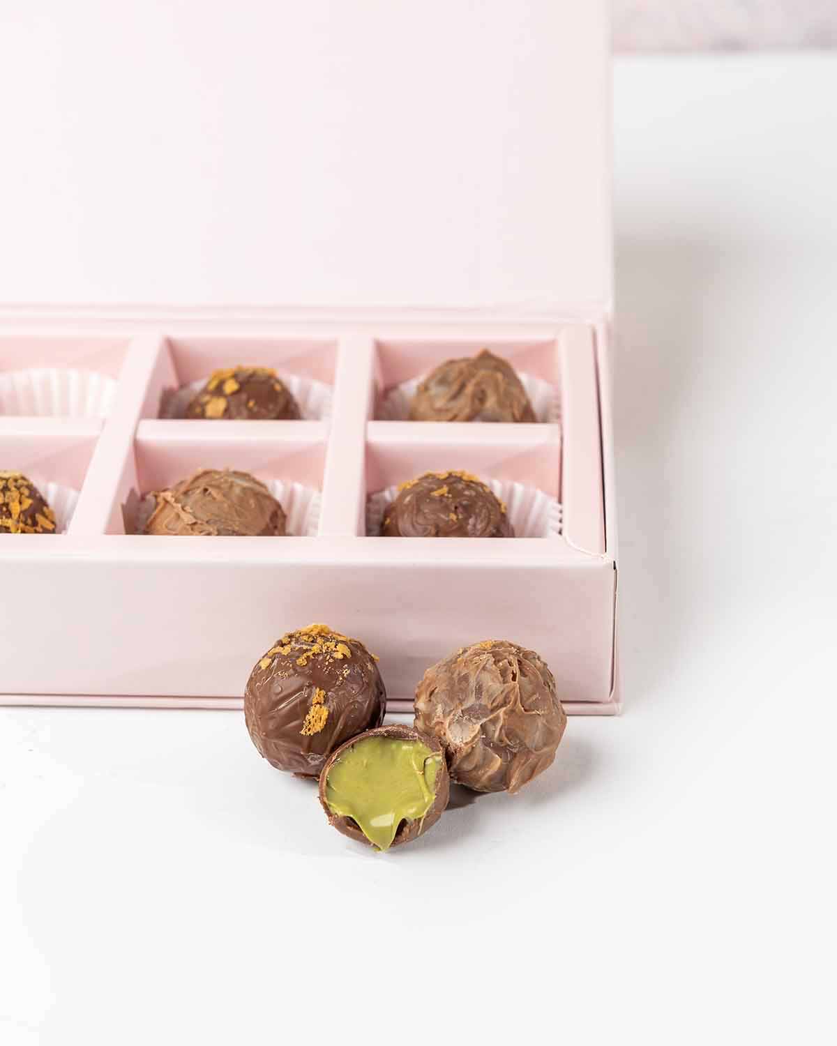 10 Assorted Milk Chocolate Truffles  by NJD view 5