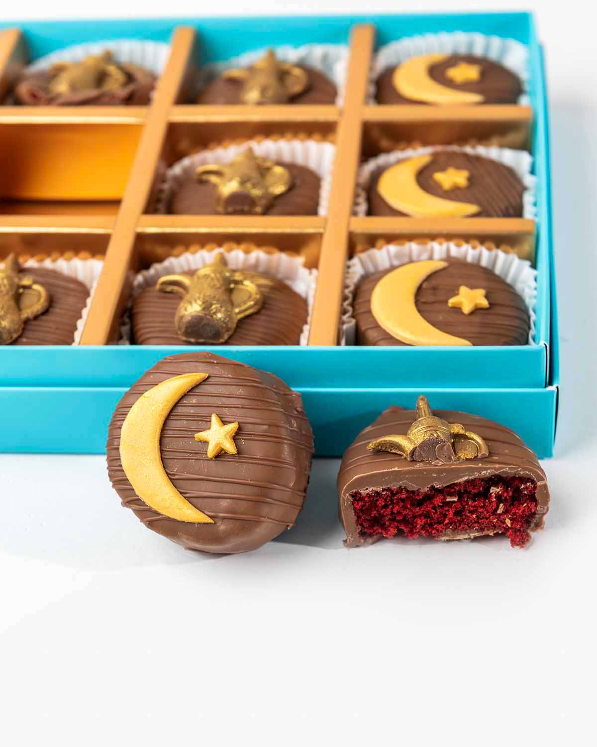 Ramadan Theme Chocolate covered Cake bites  by NJD view 5