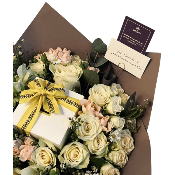 A bouquet of roses with juice view 4