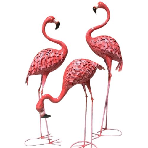Dreams Eden Large Flamingo Garden Statue view 6