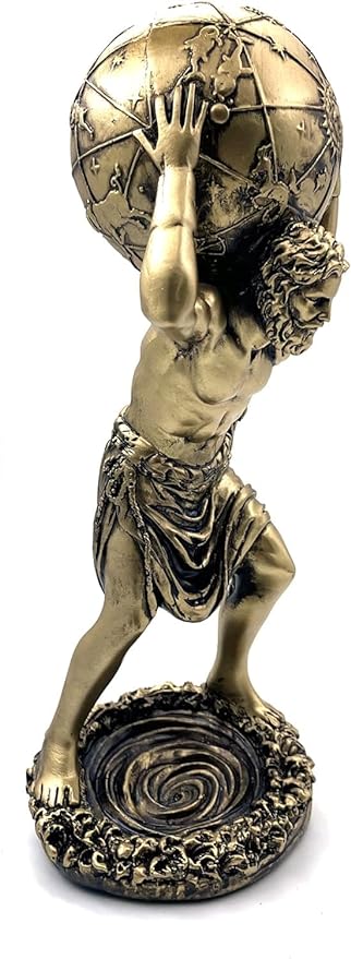 Atlas Statue a Greek Titan view 4