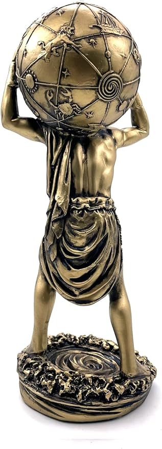 Atlas Statue a Greek Titan view 6